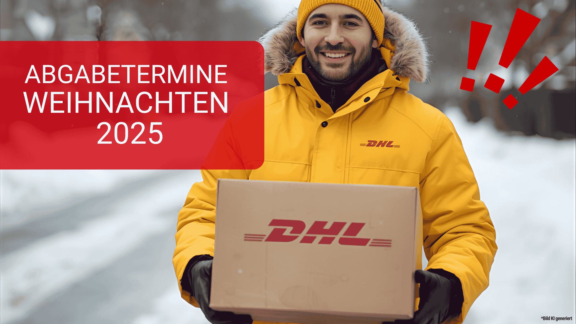 Abgabetermine Weihnachte DHL Versandsoftware SendIT