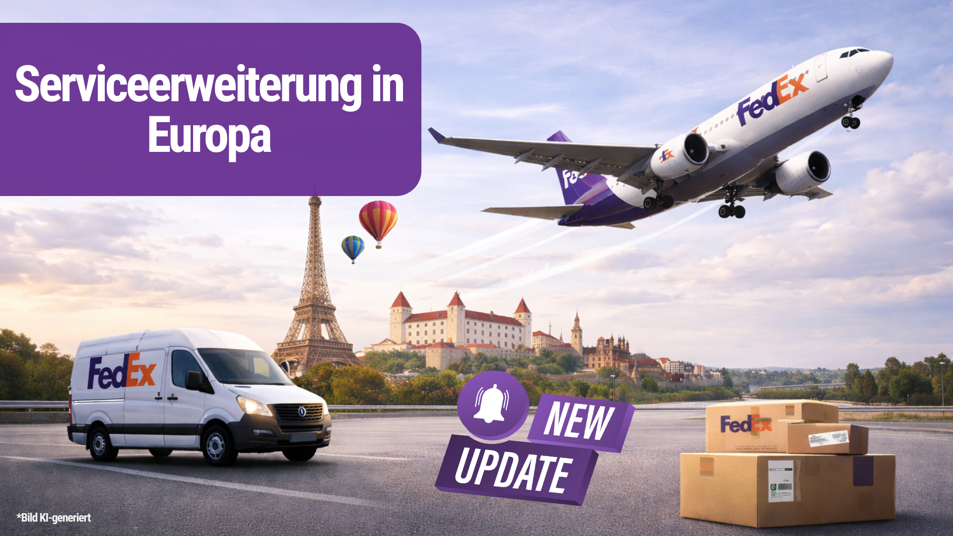 FedEx erweitert nationale Services in Europa – mehr Möglichkeiten für Ihren Versand mit SendIT!