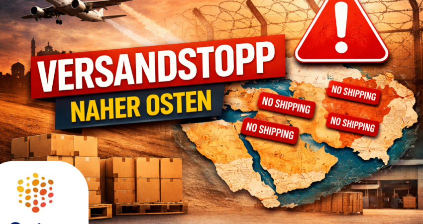 Versandstopp im Nahen Osten: Betroffene Länder und Versandbeschränkungen im Überblick